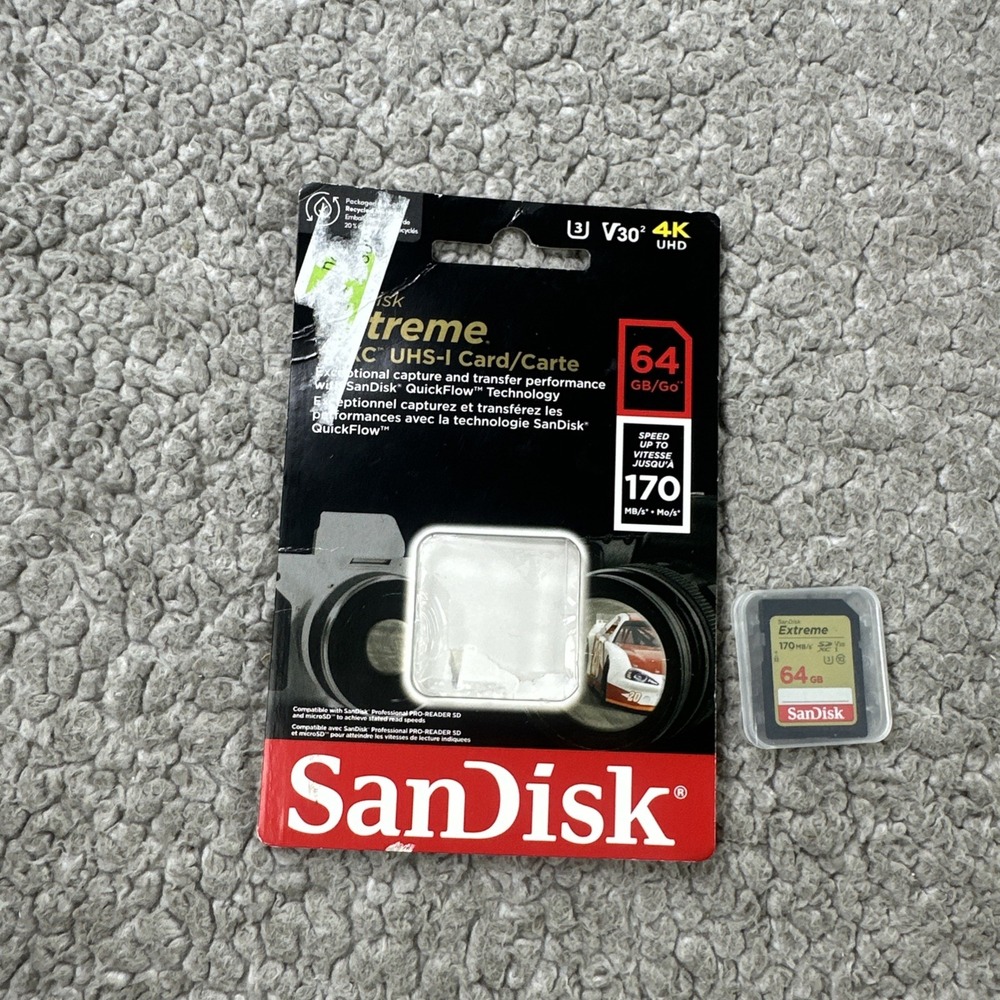 SanDisk Extreme 64GB SDXC UHS-I Memory Card